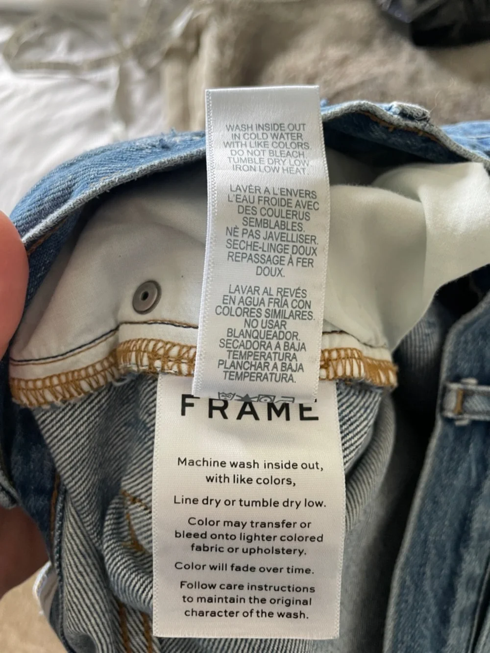 Frame Le Pegged Jean Women’s Size 30 Distressed Cropped Wiltern Suite Wash - Picture 10 of 10